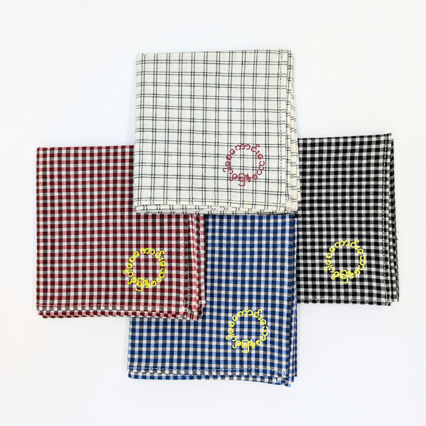 ロンジー生地ハンカチ