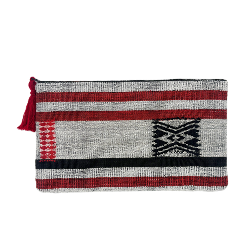 ポーチ チン族織物