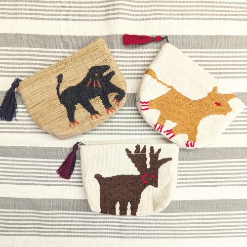 ミニポーチ 刺繍