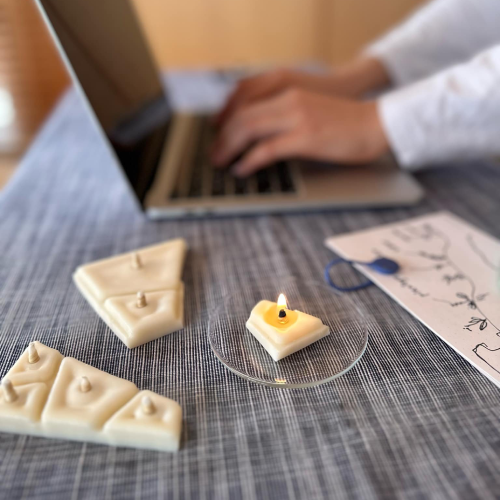 氷割れろうそく