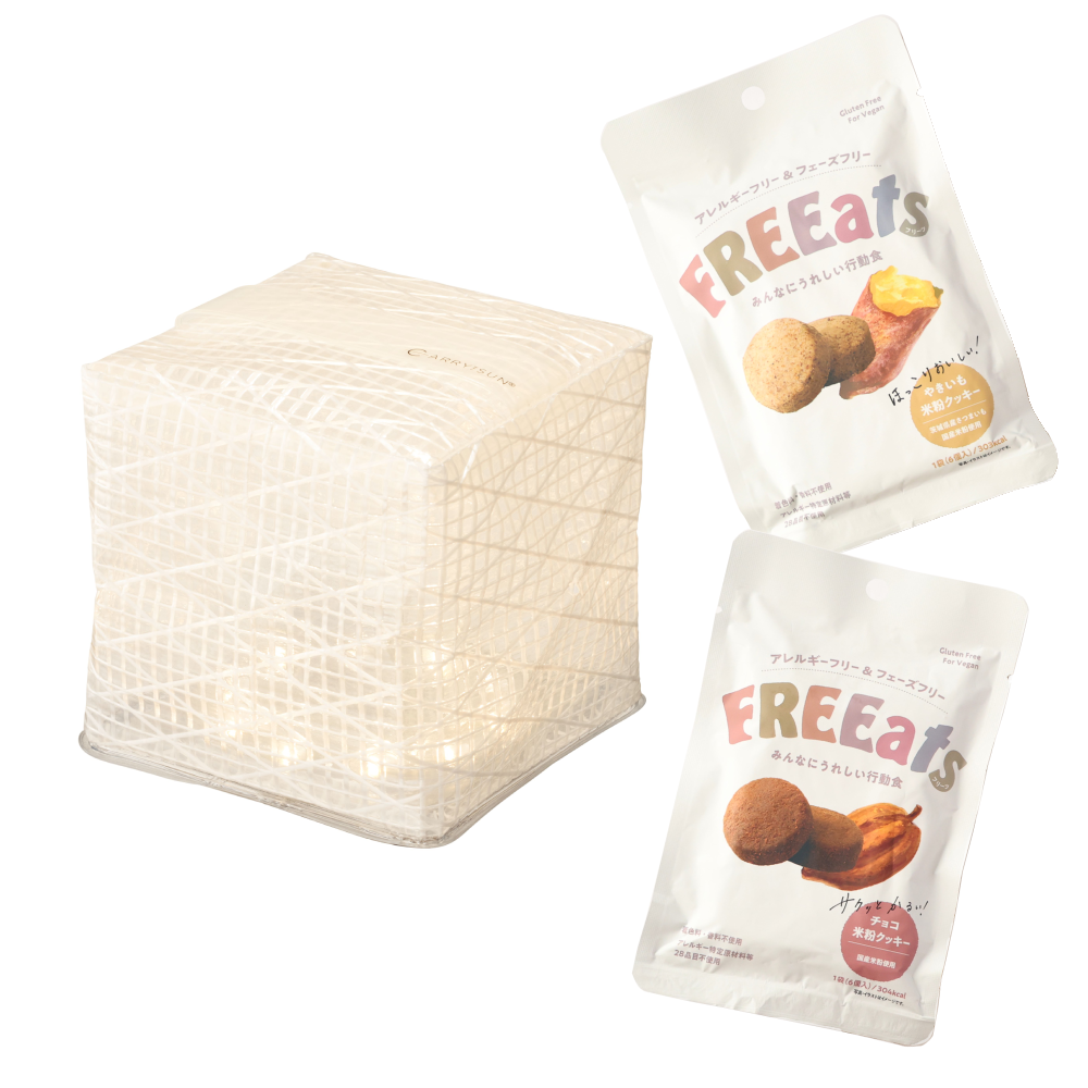 【防災備蓄セット】CARRY THE SUN® × FREEats米粉クッキーセット